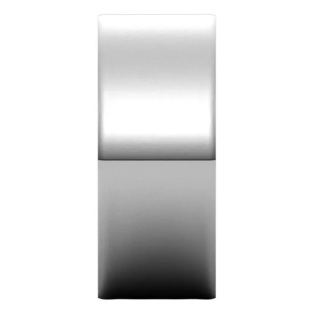 14K White Gold Flat Ultra-Light Wedding Band, 8 mm Wide