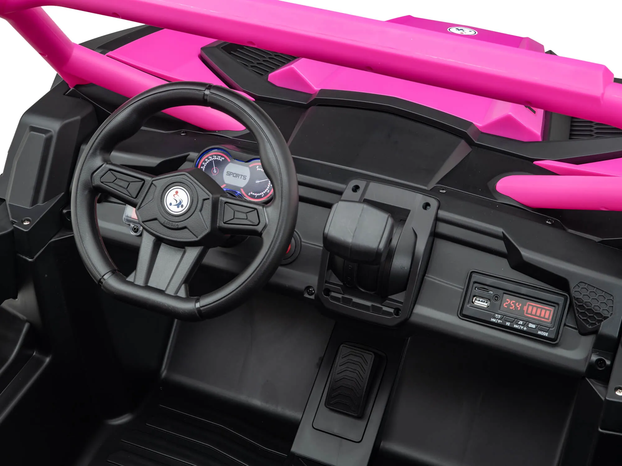 24V Ridington MAX-R All Terrain Ride-On Buggy with Remote - Pink