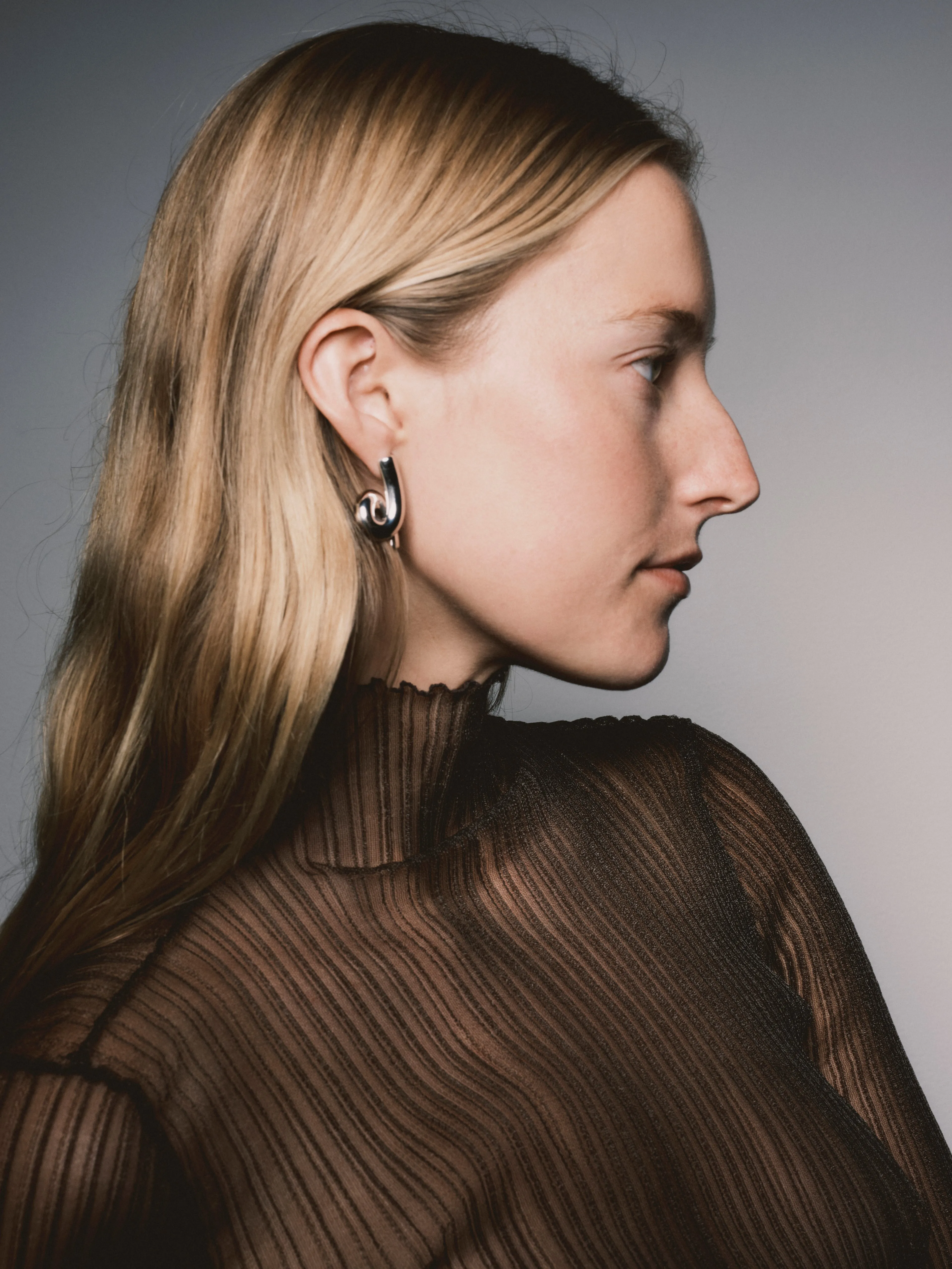 Aubrey Swirl Earrings 925 Recycled Sterling Silver