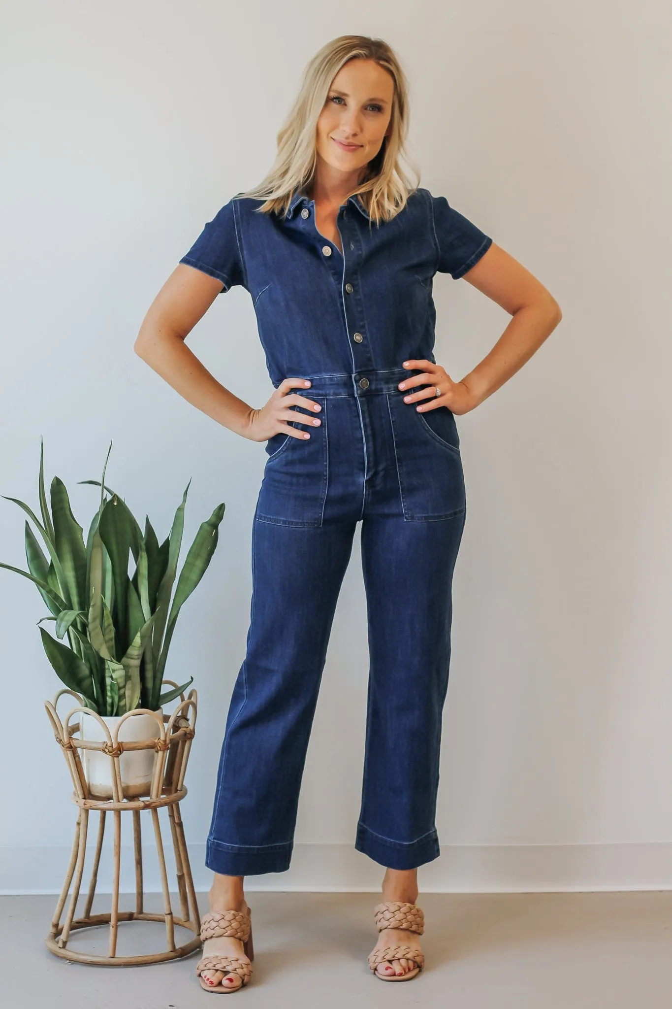 BEST SELLER KanCan Polly Denim Jumpsuit