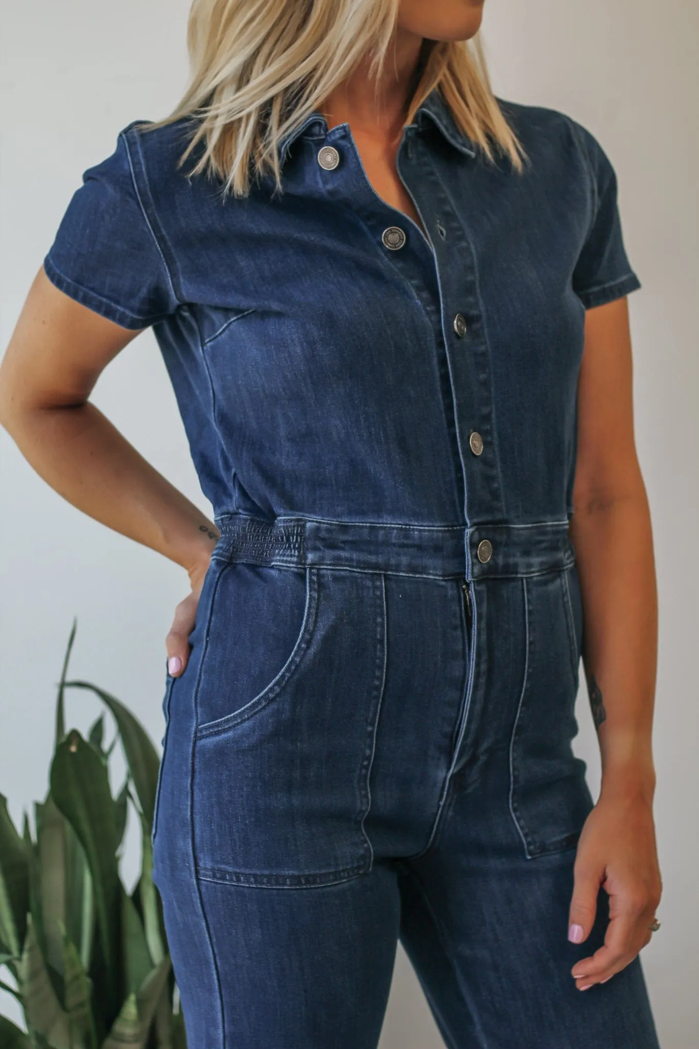 BEST SELLER KanCan Polly Denim Jumpsuit
