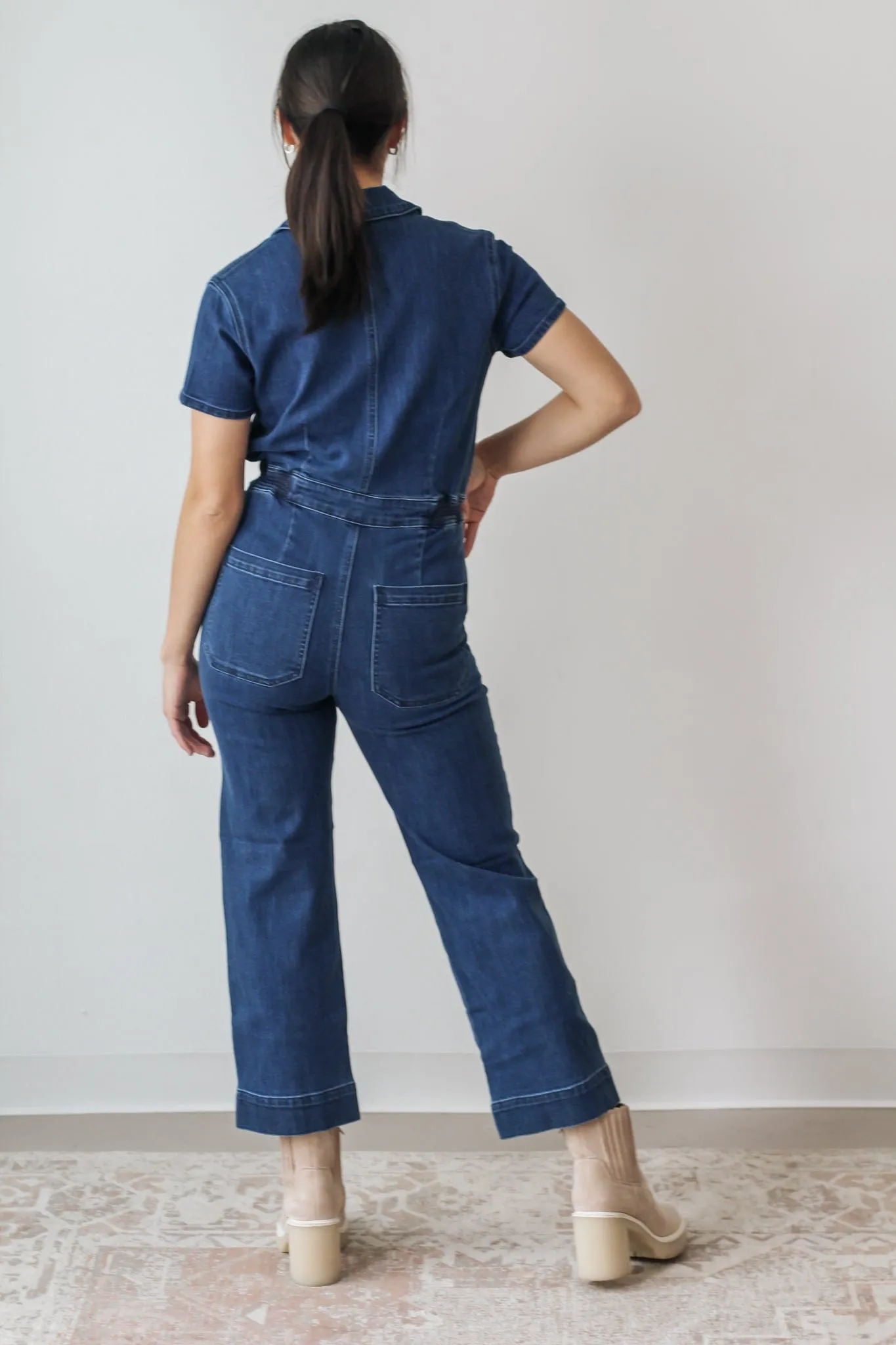 BEST SELLER KanCan Polly Denim Jumpsuit