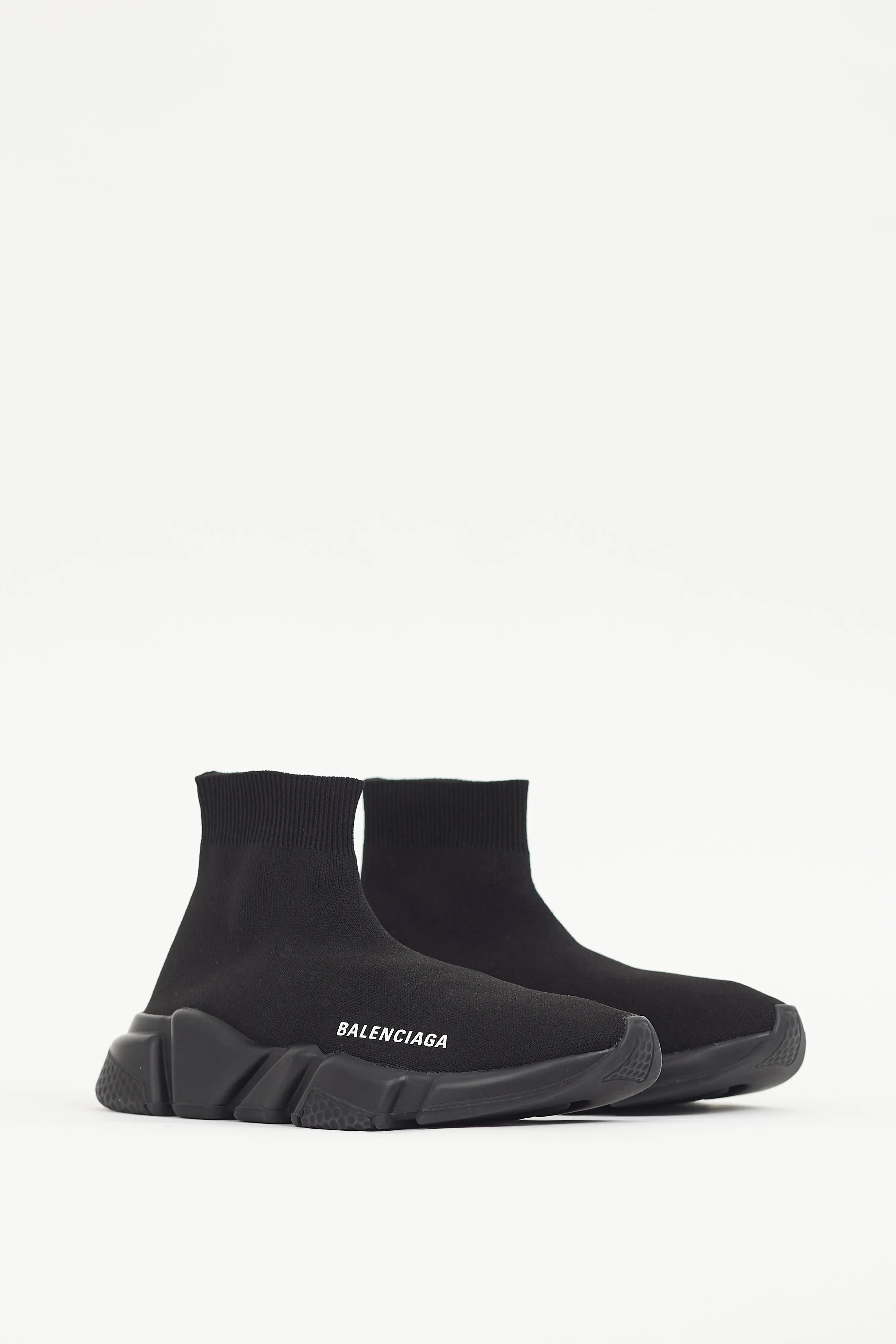 Black & White Speed Knit Sneaker
