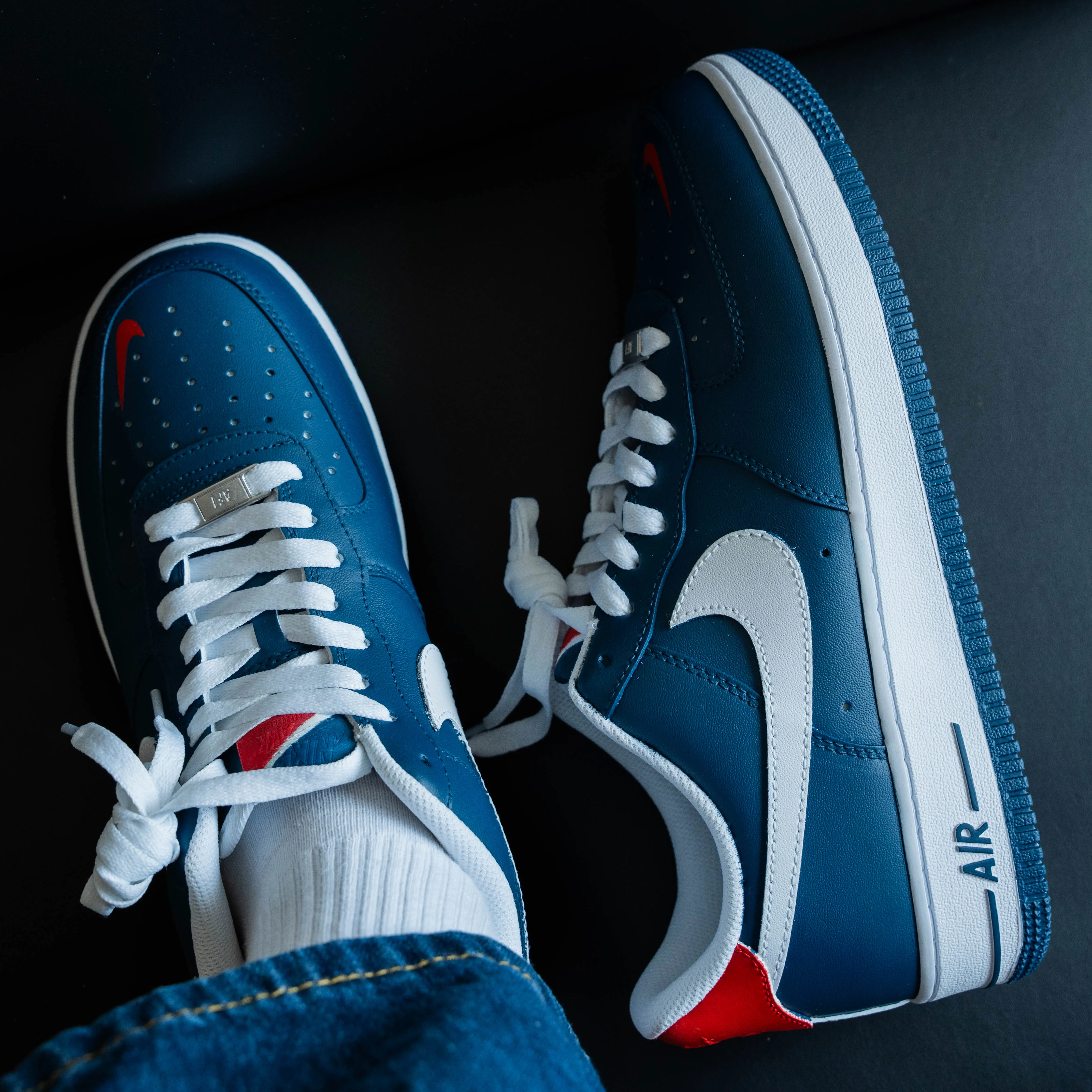 Blue Black White Custom Air Force 1
