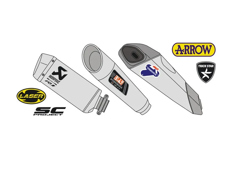 Blue Stuff Motorcycle Exhaust logos - 1/12 Scale
