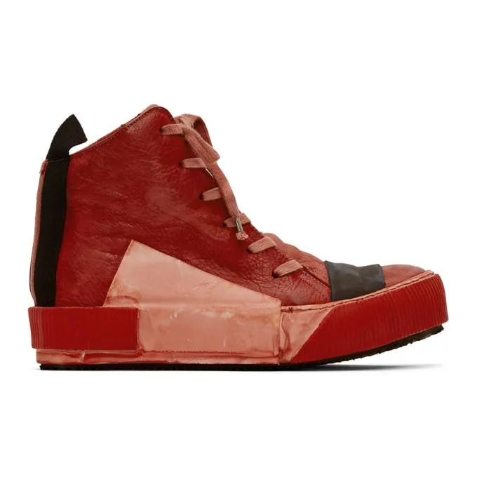 Boris Bidjan Saberi Red Bamba Sneakers