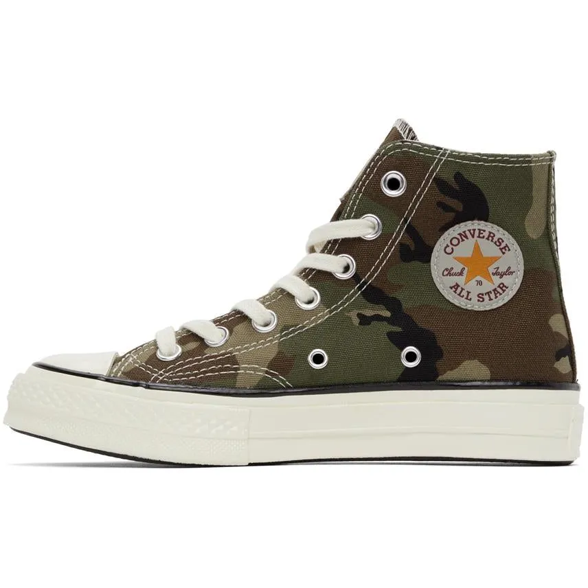 Carhartt Work In Progress Green Converse Edition Camo Chuck 70 Hi Sneakers