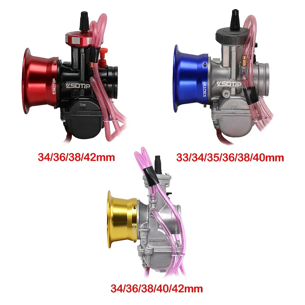 Color: Red - ZSDTRP 63mm Motorcycle Modified Carburetor Air