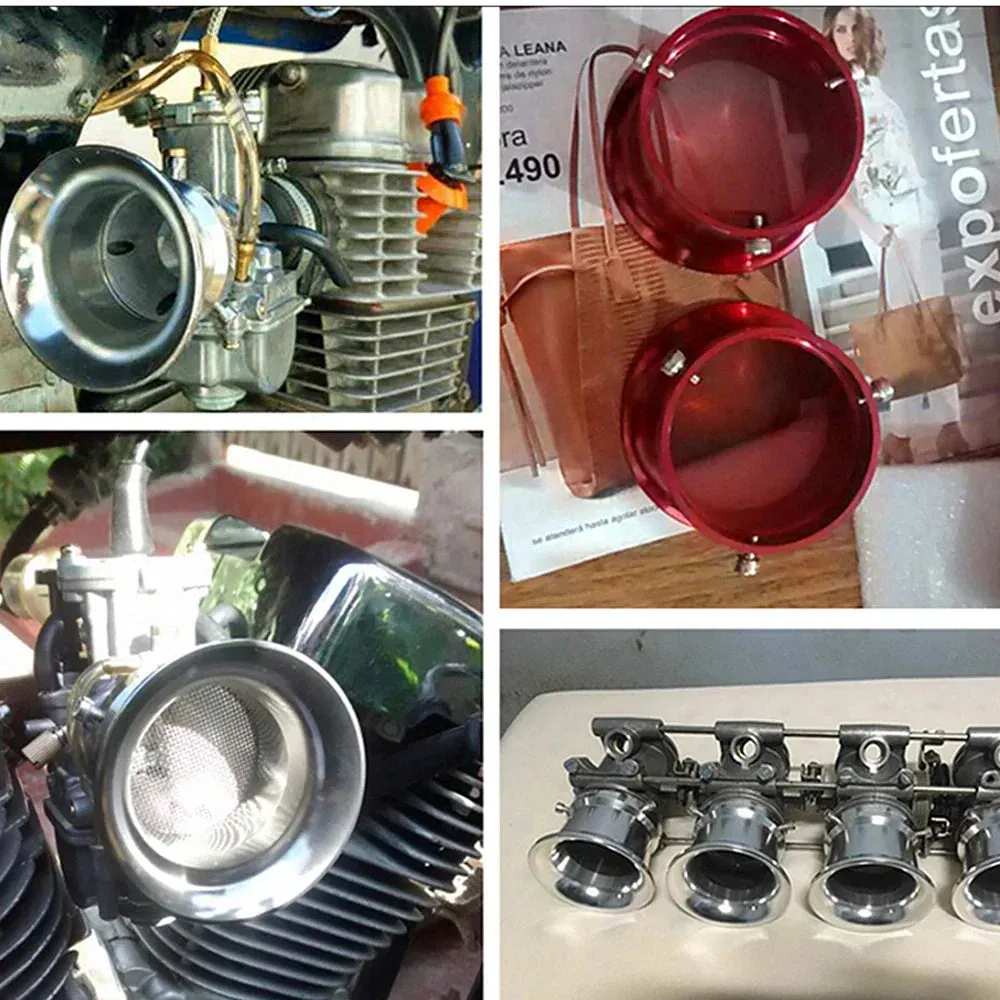 Color: Red - ZSDTRP 63mm Motorcycle Modified Carburetor Air