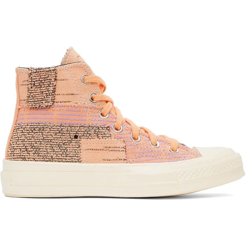 Converse Orange Patchwork Chuck 70 High Sneakers
