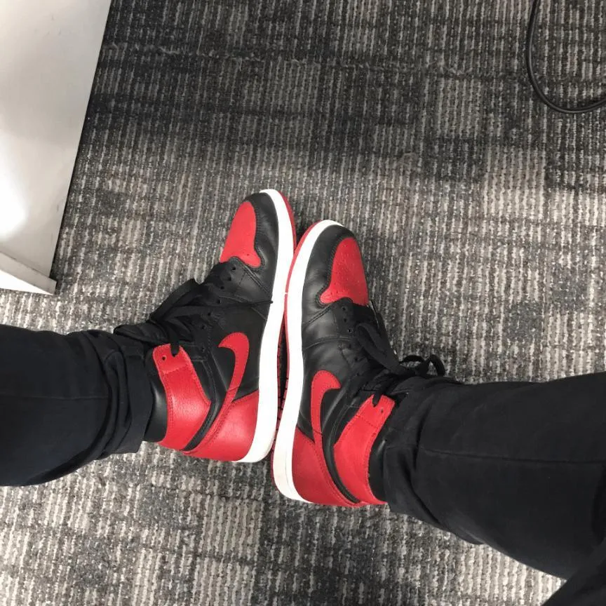 Custom Air Jordan 1 Bred Banned Sneakers