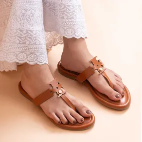 Double Tee Flats - Tan