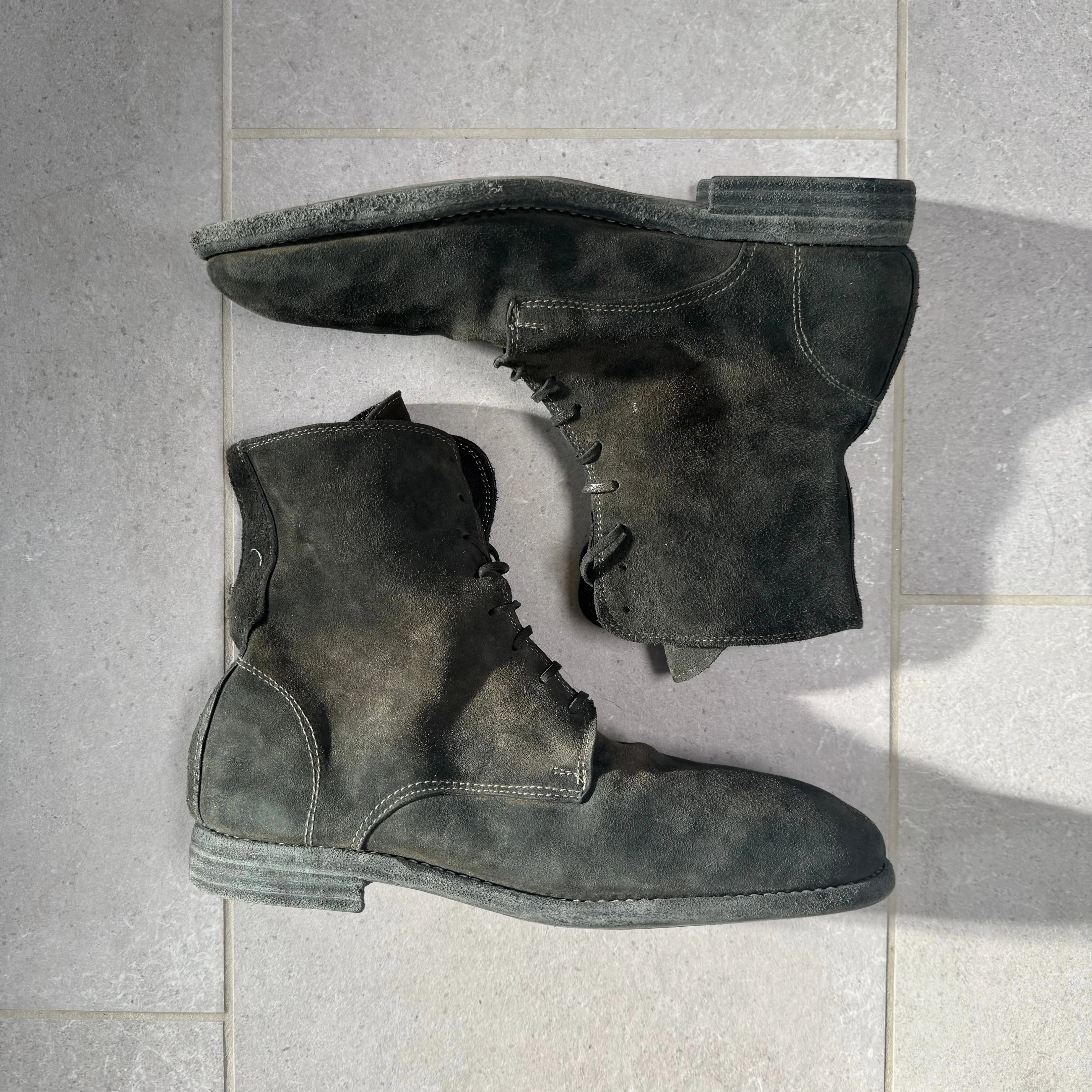 Guidi 995MS Reversed Baby Buffalo Leather Combat Boots