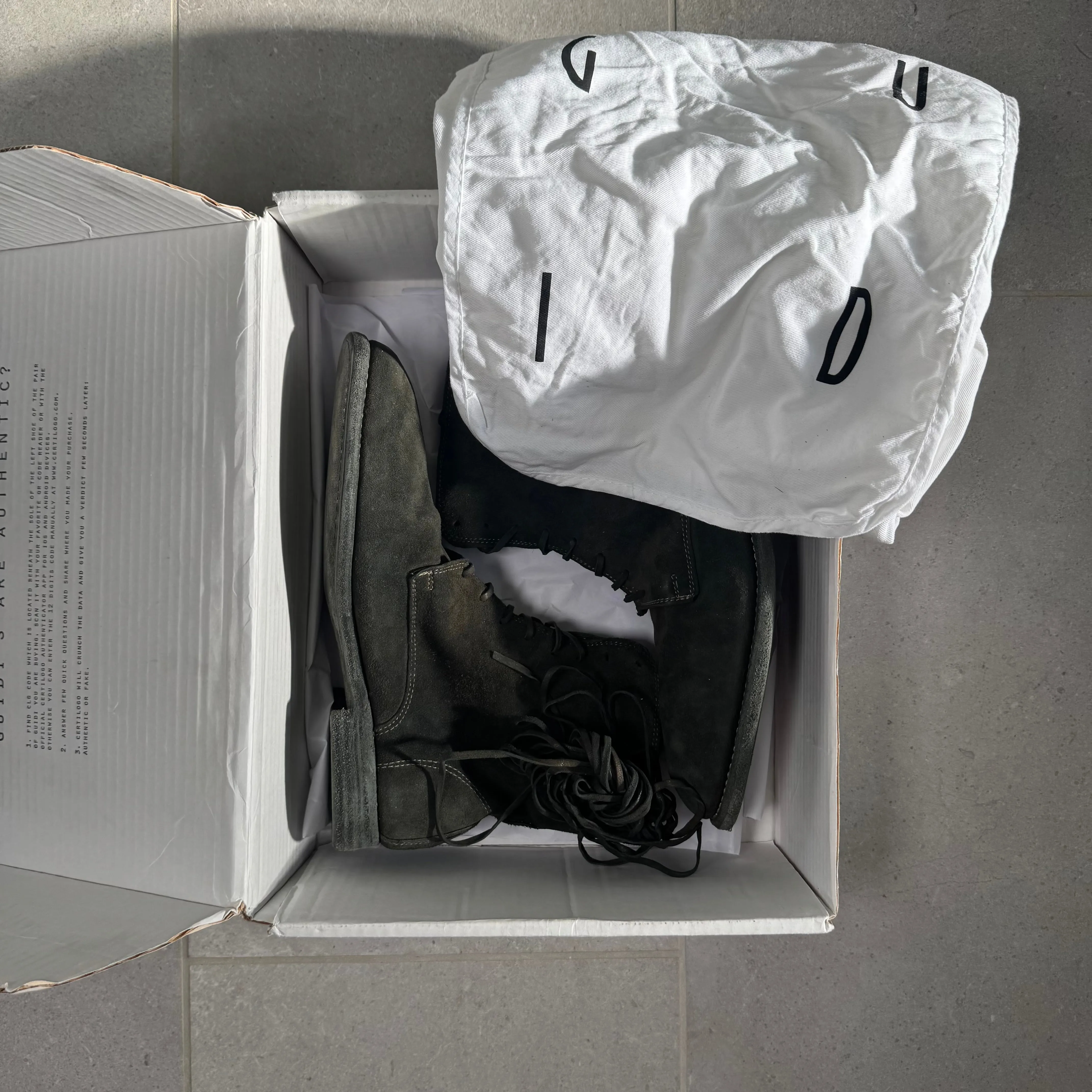 Guidi 995MS Reversed Baby Buffalo Leather Combat Boots