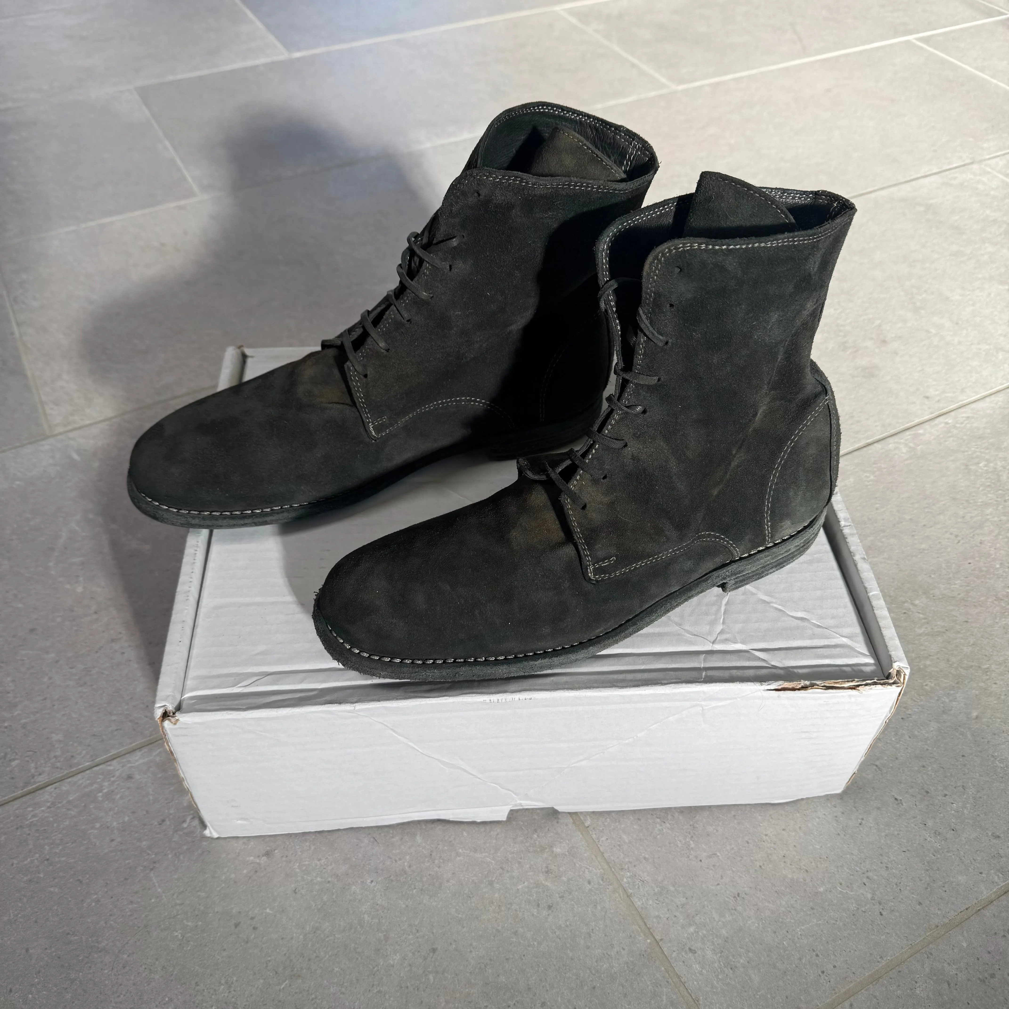 Guidi 995MS Reversed Baby Buffalo Leather Combat Boots