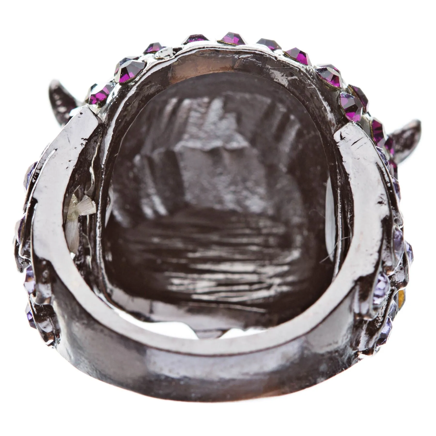 Owl Animal 3D Crystal Rhinestone Stretch Ring