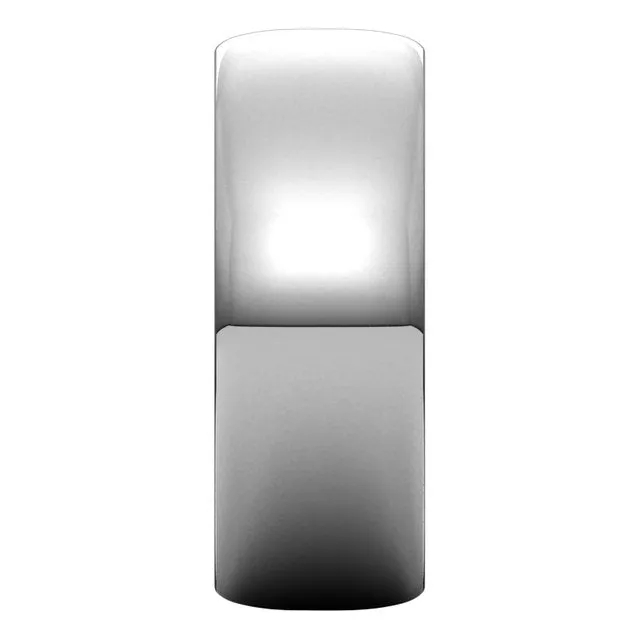 Platinum Half Round Ultra-Light Wedding Band, 7 mm Wide