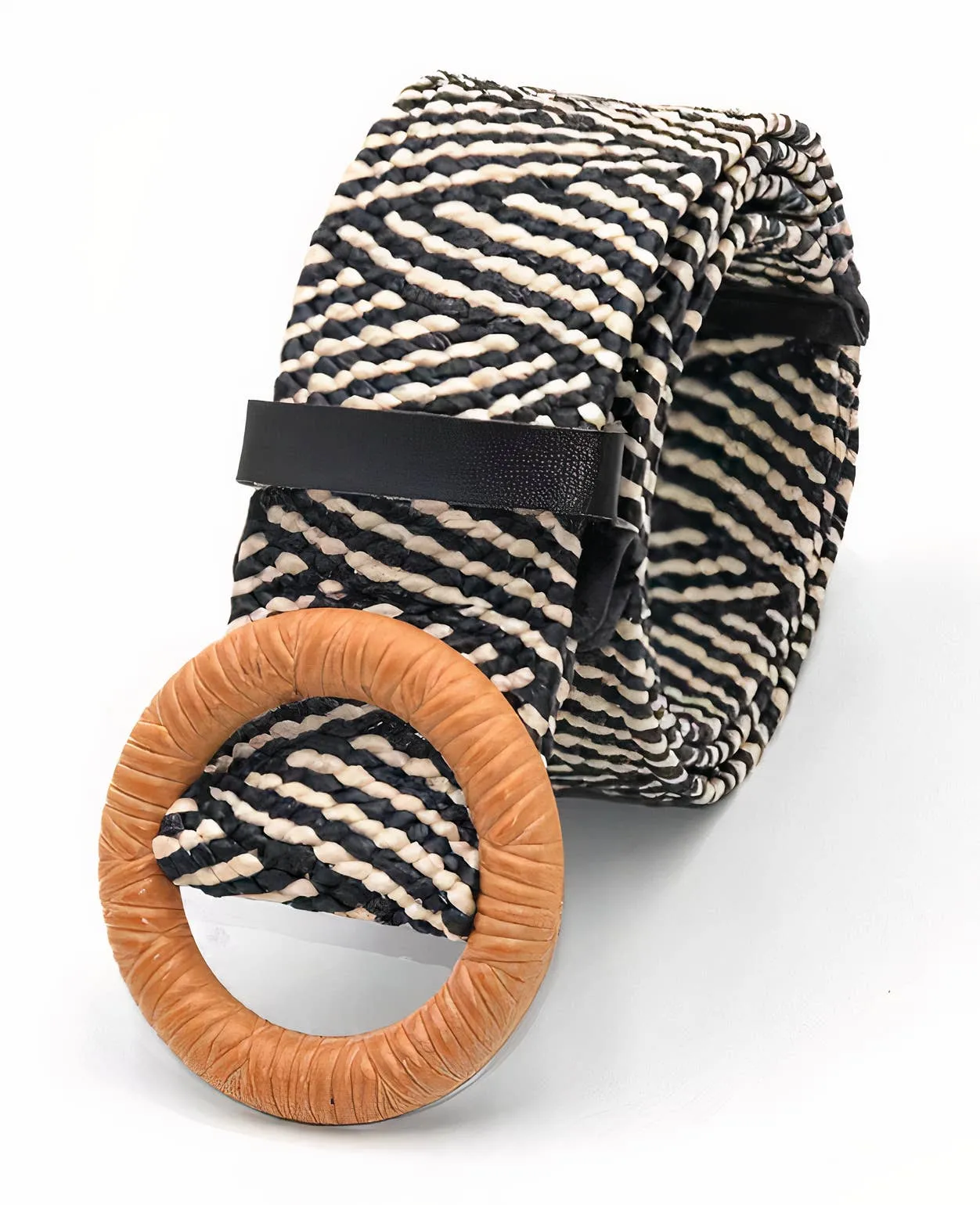 Round Adjust Belt Black & White