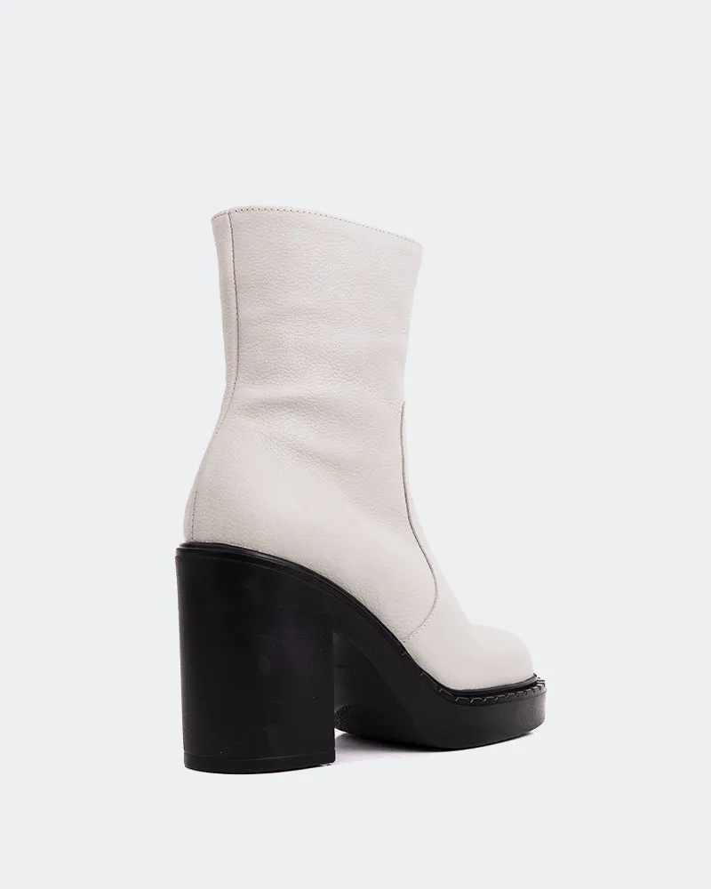 Shivers Off White Leather