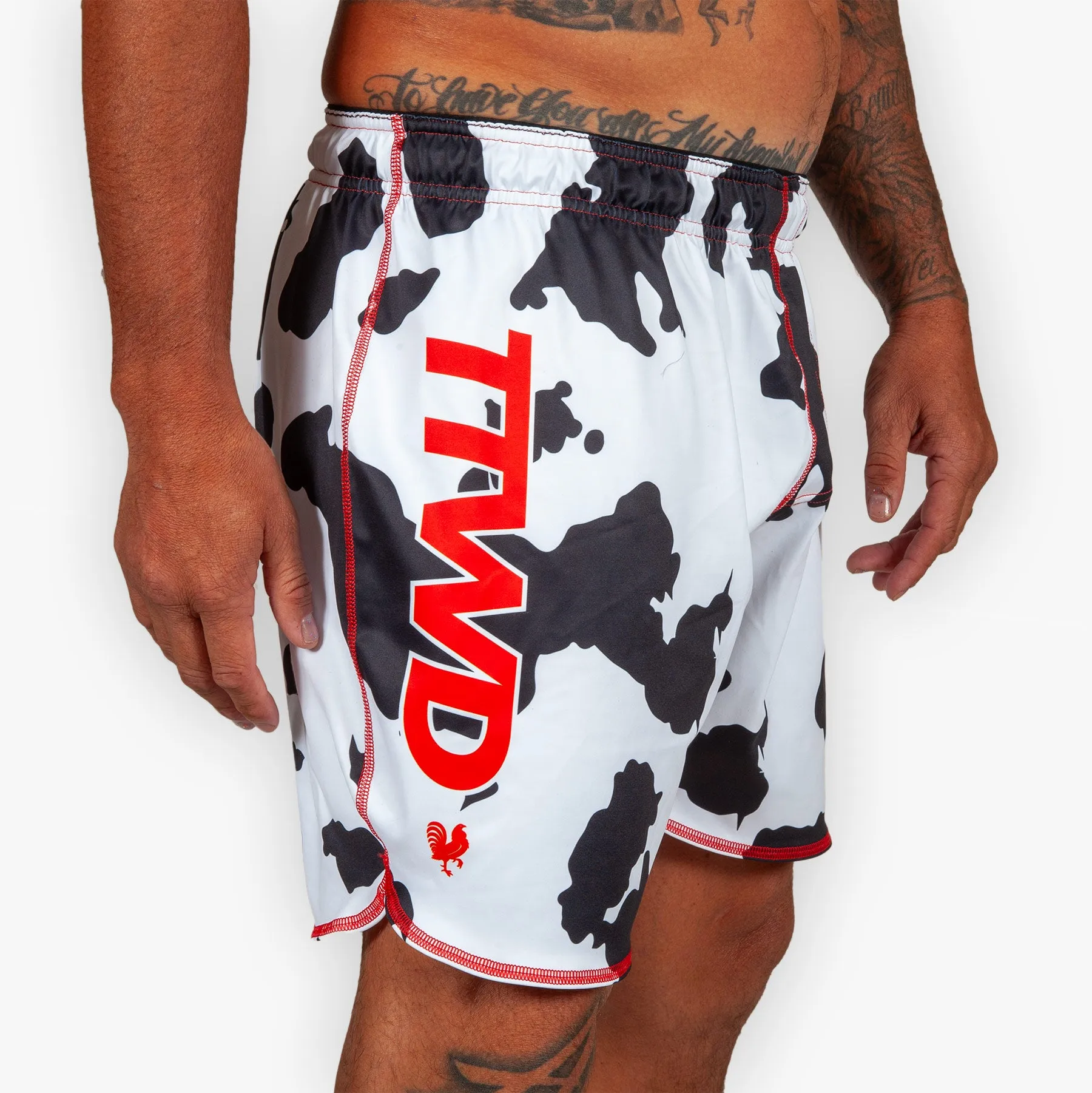 The No Gi Domestic Training Shorts - Holstein Cow - All-Terrain-Flex™